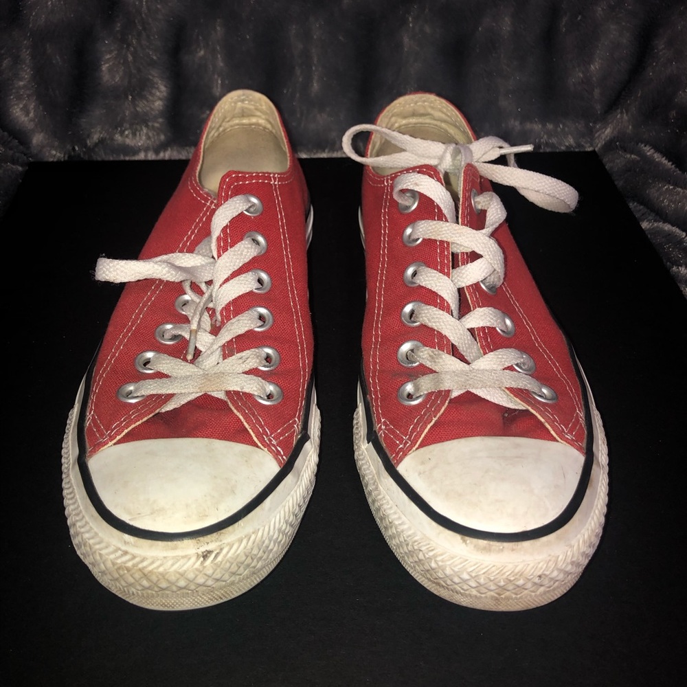 Converse Red Low Tops